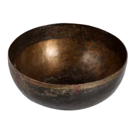 Vintage Om Singing Bowl in Tibetan Art