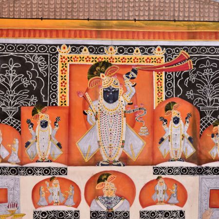 Beautiful Auspicious Painting for Prayer Room