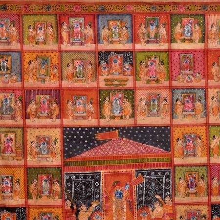 Auspicious Pichwai Painting of Hindu God for Temple