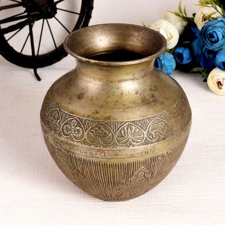 Brass Used Water Pot or Lota for Decoration
