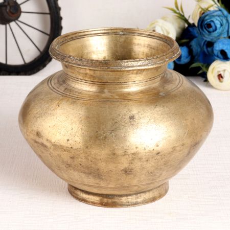 Antique Brass Lota or Holy Water Pot