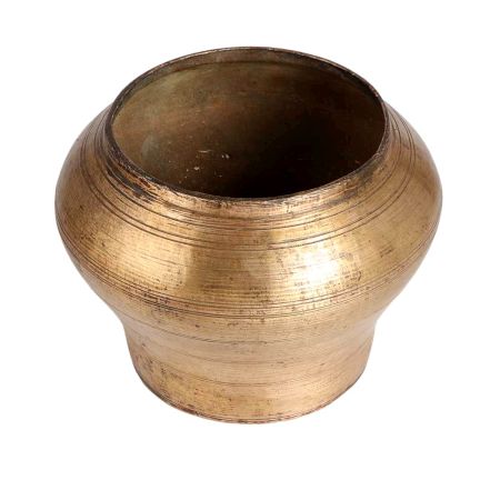 Used Brass Pot in Himalayan Art