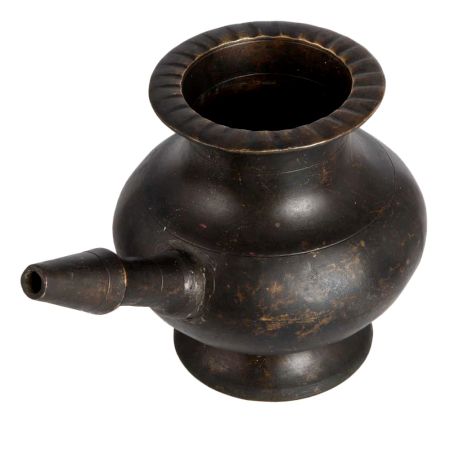 Elegant Black Water Pot with Spout