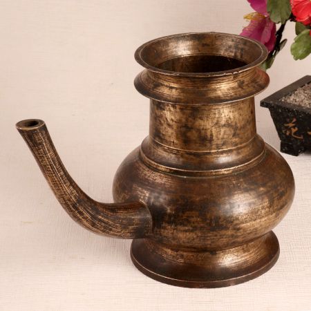Brass Water Pot with Spout for Decoration