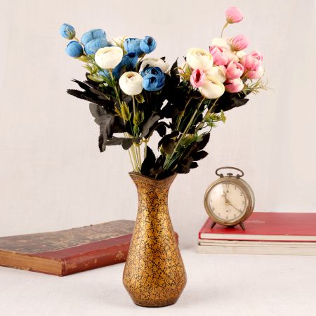 Handcrafted Brass Flower Pot in Kashmiri Art