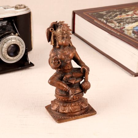 Handmade Seated Lord Hanuman Statue
