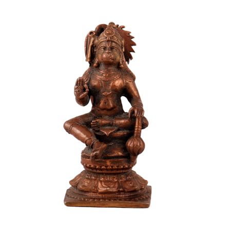 Handmade Seated Lord Hanuman Statue