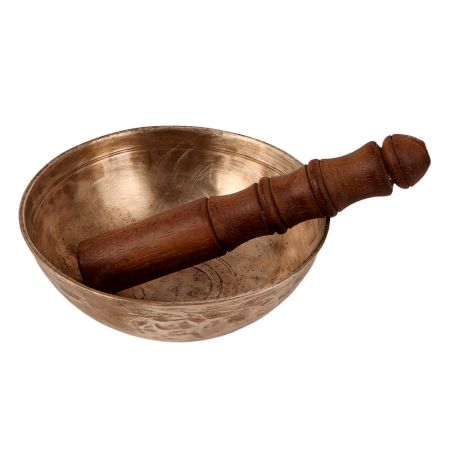 Tibetan Singing Bowl in Antique Finish