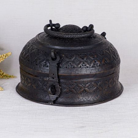 High Quality Brass Jewelry Box in Antique Black Finish