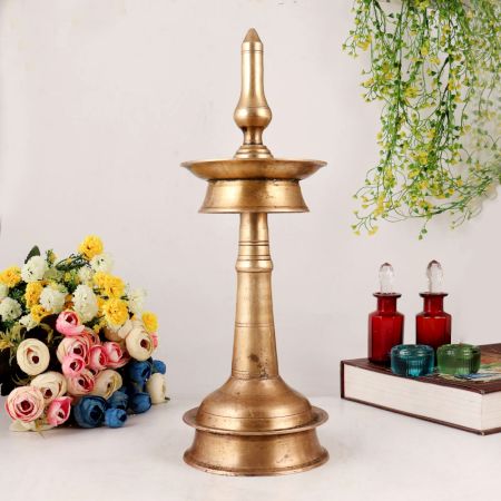 Tempting Brass Oil Lamp for Pooja