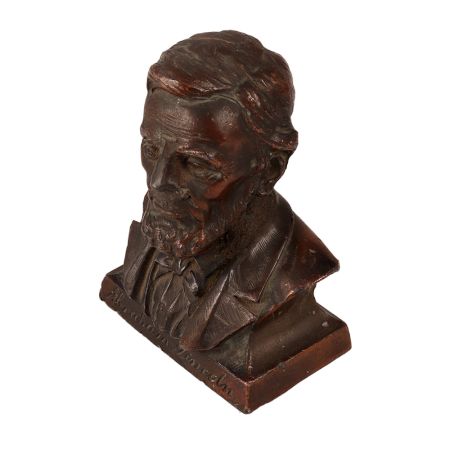 Handmade Metal Bust of Abraham Lincoln