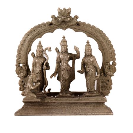 Handmade Statue of Ram Darbar for Worship