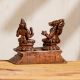 Handmade Brown Brass Lakshmi Narasimha Bhoo Varaha Statue