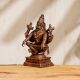 Indian Copper Statue of Lord Yoga Narasimha for Prayer Room