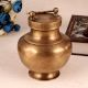 Handmade Indian Brass Pot with Lid
