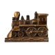Metal Train Engine Statue in English Art