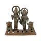 Vintage Brass Lord Ram & Goddess Sita Statue