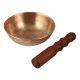 Handcrafted Singing Bowl with Wooden Mallet