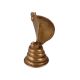Indian Brass Lingam with Cobra Statue