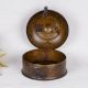 Plain Brown Brass Jewelry Box with Latch