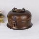 Sturdy Brass Jewelry Box in Antique Brown Finish