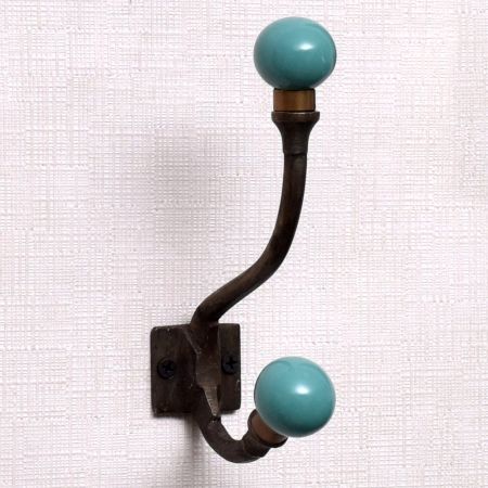 Solid Sea Green Iron Hooks-EHG-36