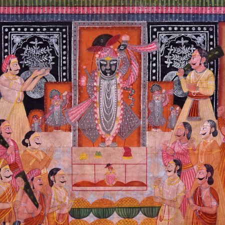 Pichwai Art Annakut Srinathji Painting