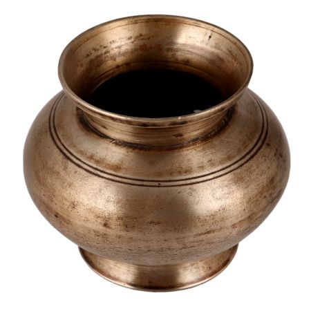 Indian Sturdy Brass Lota or Pot for Decoration
