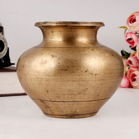High Quality Brass Holy Water Pot for Rituals