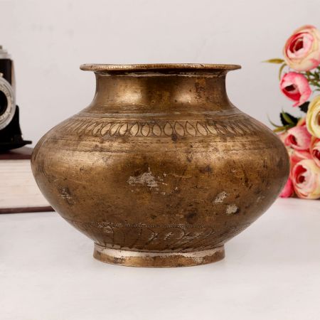 Handmade Vintage Water Pot Lota Made of Brass