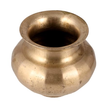 Golden Brass Lota or Water Pot in Shiny Finish