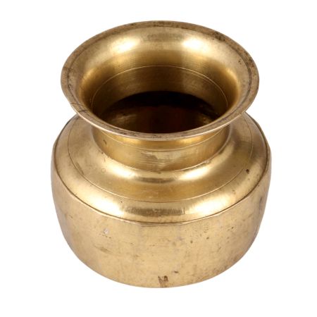 Beautiful Brass Golden Coloured Pot for Decoration
