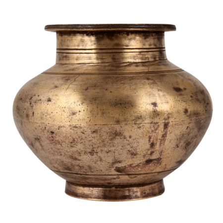 Antique Brown Pot or Lota Made of Brass
