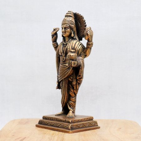 Lord Dhanvantri Bronze Statue for Worship
