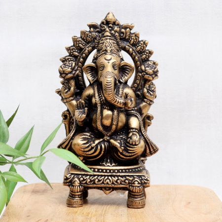 Premium Bronze Lord Ganesha Murti for Worship
