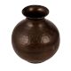 Elegant Dark Brown Pot Crafted from Brass