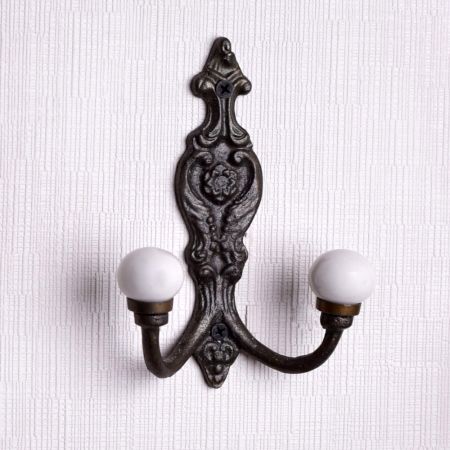 Solid Cream Ceramic Iron Hooks