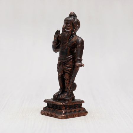 Handcrafted Lord Parshuram Copper Statue for Decor