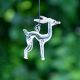 Animal Figurines Clear Glass Christmas Ornaments For Kids Set of 9 Pcs