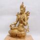 Golden Bronze Goddess White Tara Statue for Worship
