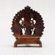Handmade Lord Ram Darbar Copper Statue in Antique Finish