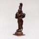 Handcrafted Copper Statue of Goddess Mariamman for Decor