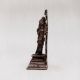Vintage Copper Lord Balram Statue with Prabhavali for Decor