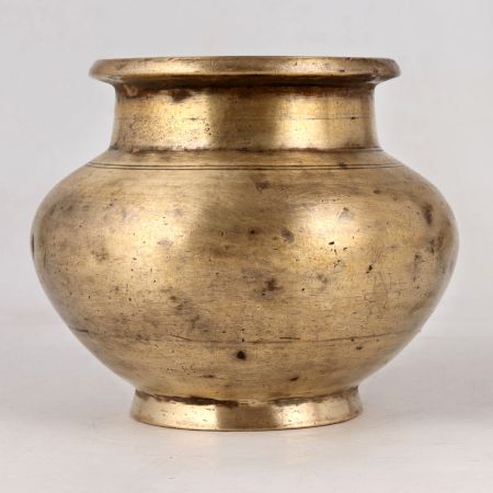 Traditionally Handmade Brass Water Pot in Antique Finish