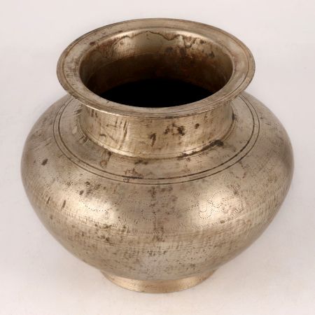 Handcrafted Brass Holy Water Pot for Hindu Rituals