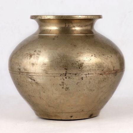 Finest-Quality Brass Holy Water Pot for Rituals