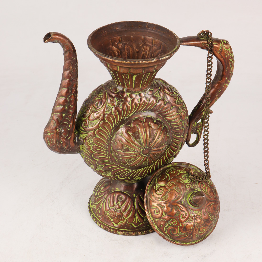 Vintage Copper Kettle in Islamic Art for Home & Office Decor