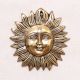 Handmade Sun God Face Made of High-Quality Brass