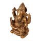 Handmade Antique Brown Lord Ganesha Statue for Worship