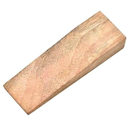 Indian-Shelf Handcrafted Vocalforlocal Brown Door Stopper Wedge Slip-Resistant (Wooden_5\